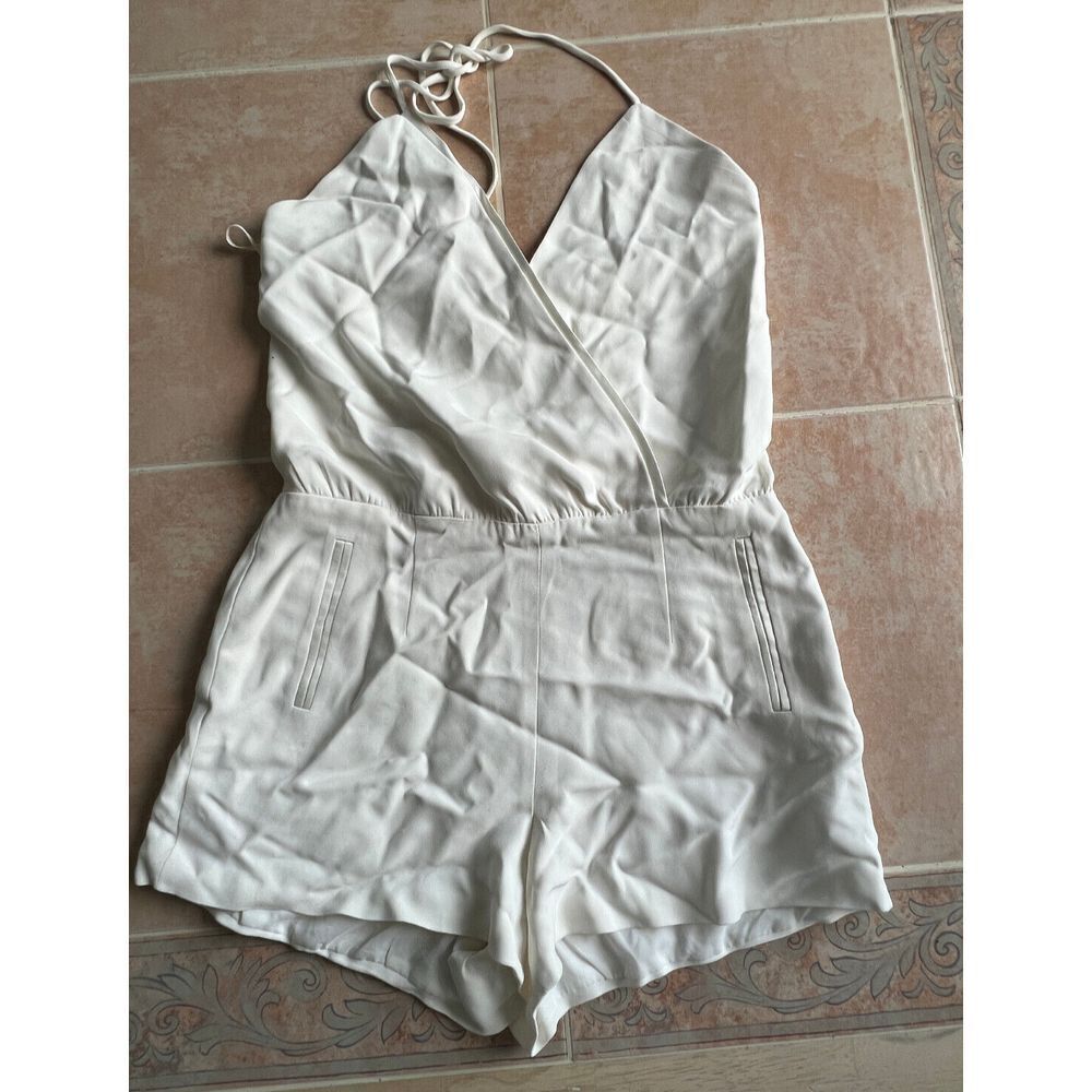 L'agence Worn once Romper v-dip Ivory size 2